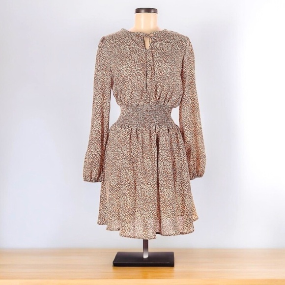 Shein Leopard Print BoHo Dress | SIZE M - Picture 1 of 6